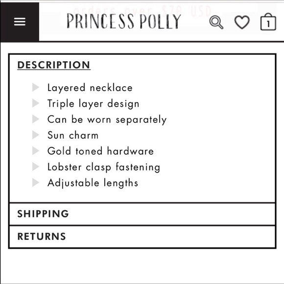 ✨New Princess Polly Dainty Sun Necklace Set - Picture 3 of 4